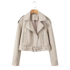 Waschbare Lederjacke mit Farbverlauf
