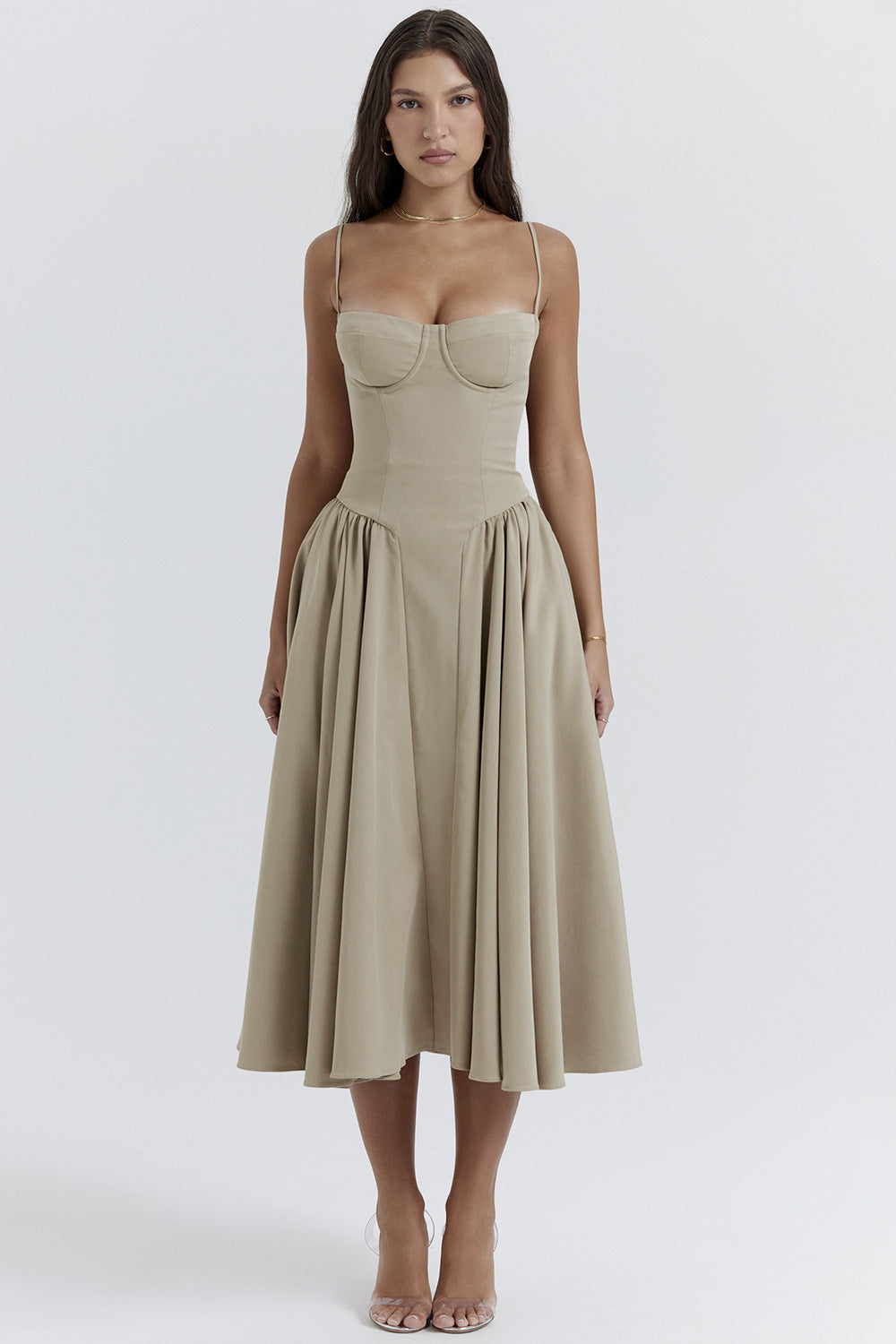 Caro - Kunstvolles Retro-Midikleid