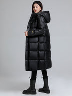 Lange Jacke mit Stepp-Effekt für Frauen - Eryndel