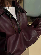 Lederjacke mit modernem Design