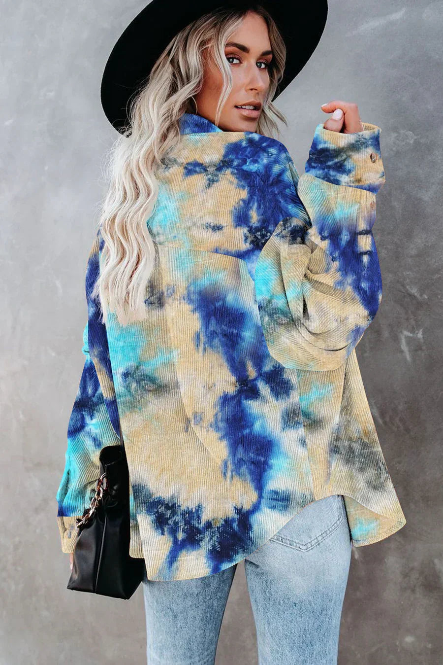 Lily Batik-Cordhemd Damen – Trendig und Lässig