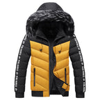 Herren Steppjacke mit Kunstfellkapuze - Elian