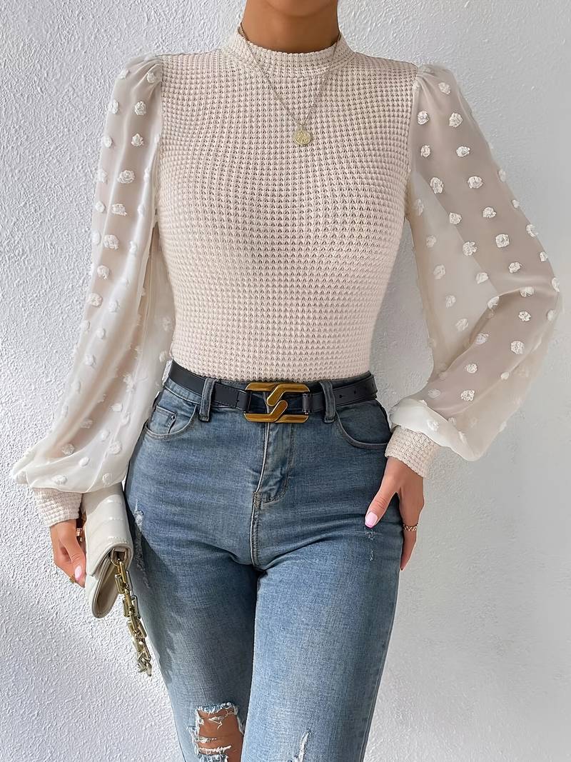 Mila Häkelbluse Damen – Elegant und Raffiniert