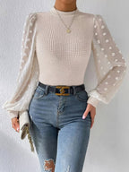 Mila Häkelbluse Damen – Elegant und Raffiniert