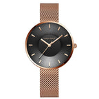 Minimalistische Damenuhr aus Mesh mit elegantem Design