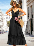 Rebecca - Kleid aus gehäkelter Spitze mit gerafftem Bund