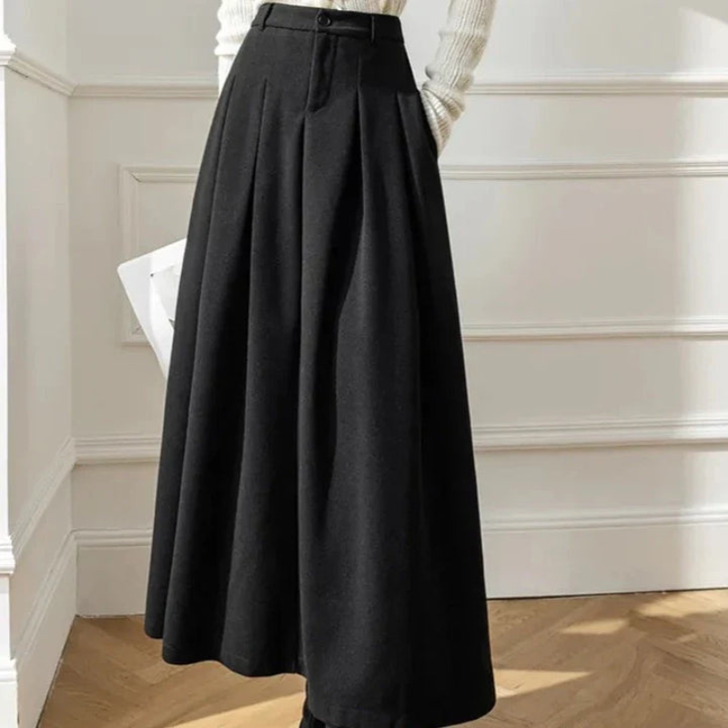 Faltenrock Mit Hoher Taille für Damen - Lässig