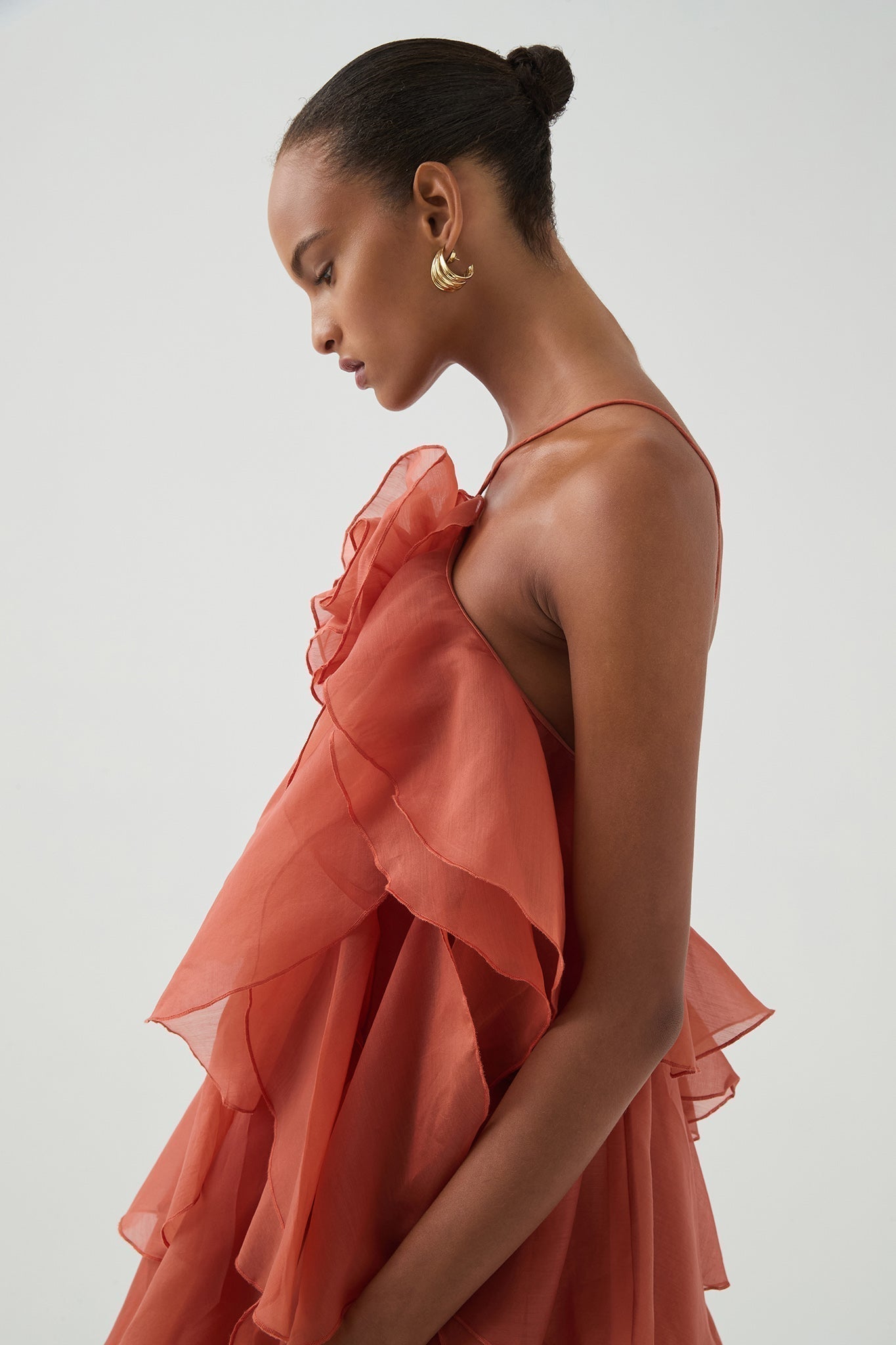 Maxikleid mit Blumenfront für Frauen - Anneliese