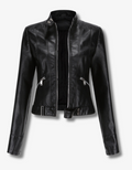 Lederjacke mit puristischer Optik
