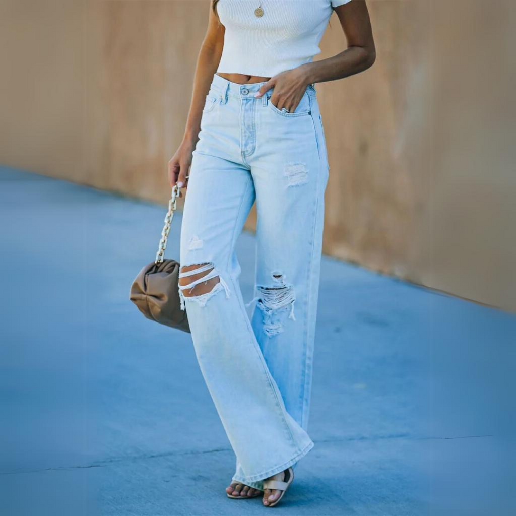 Bibi - Trendige Denim-Jeans mit Schlag