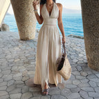 Damen-Halfter-Set mit weiter Hose mit hoher Taille - Arelia