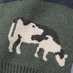 Herrenstrickjacke mit Knopfverschluss und grafischem Muster - Thomas