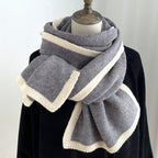 Damenschal, weich gestrickt, doppelt gestrickt - Veraly