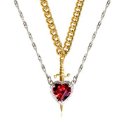 Gold/Rotes Herz