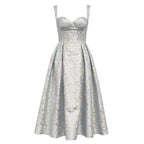 Hilary - Frauen Kleid Blume ärmellos