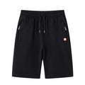 Unifarbene Sportshorts für Männer mit Reißverschlusstaschen - Kevin