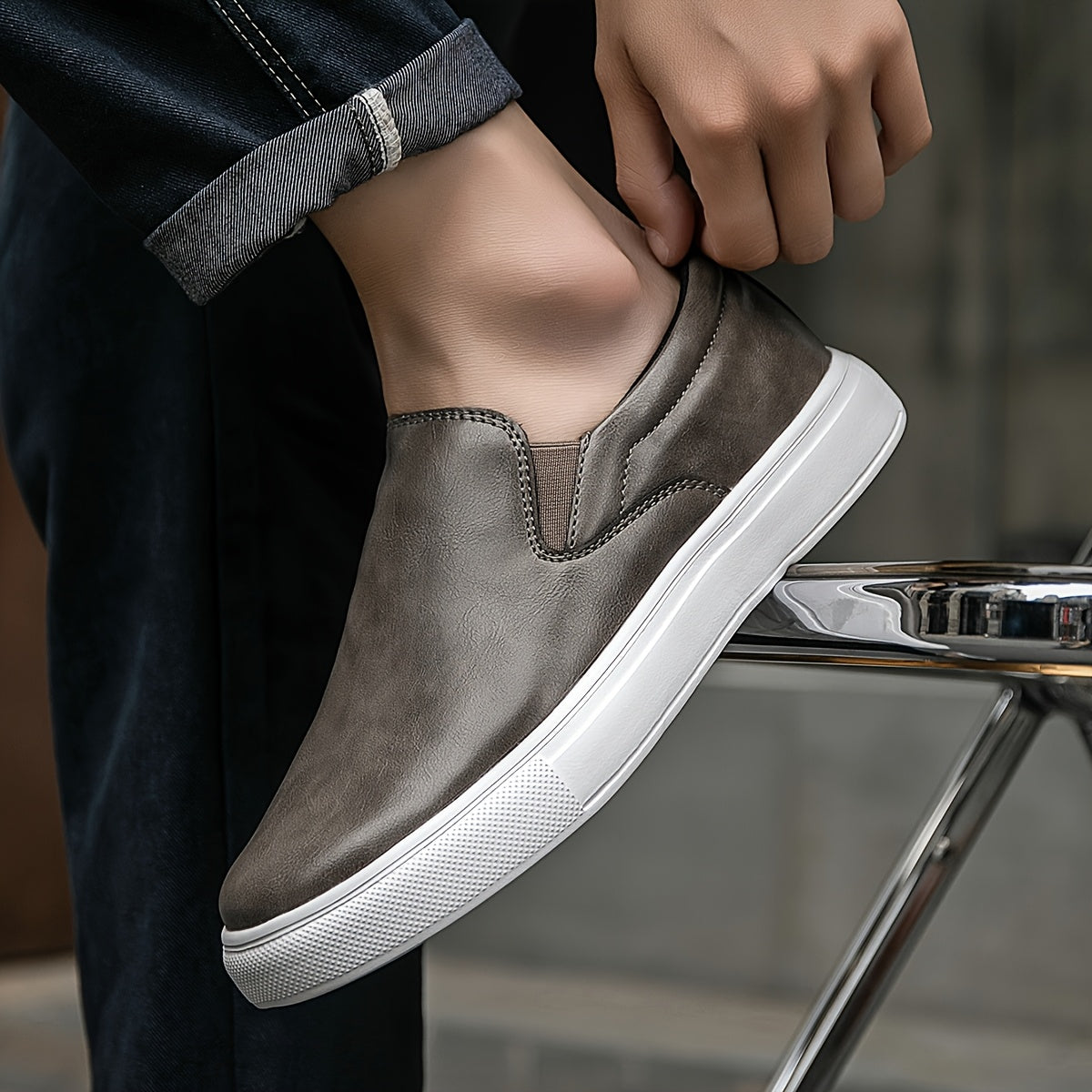 Leder-Gleitschuh - Hamilton