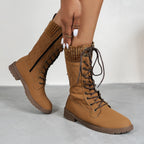 Gepolsterte hohe Damenstiefel - Irina