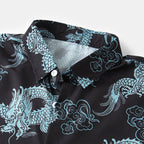Stilvolles Herren Kurzarm Hemd mit Blumen Design