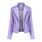 Lederjacke aus gewaschenem Lammleder