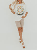 Gilma - Grafisches Blumen-T-Shirt Moon Shine
