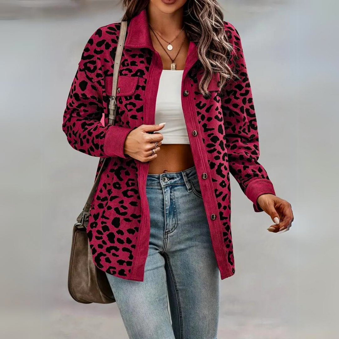 Toos - Schicke Jacke mit Leopardenmuster für Frauen
