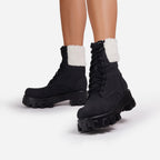 Winterstiefel für Damen mit Plüschoberfläche - Yllena