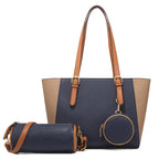Elegante Damen-Tragetasche mit zweifarbigem Design