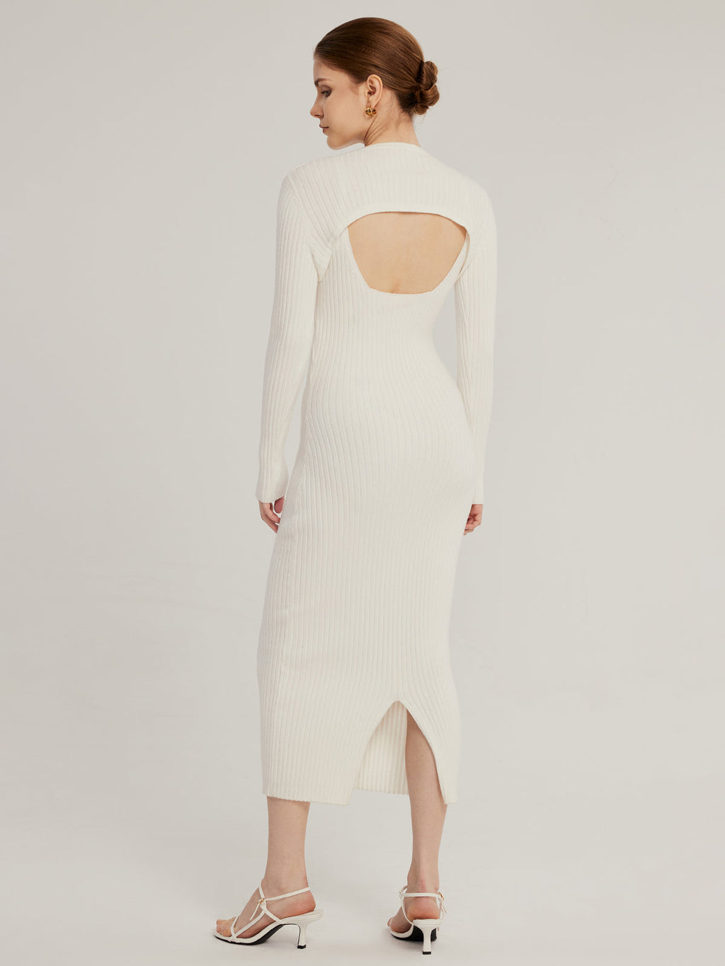 Mary - Strickkleid mit stilisiertem Ausschnitt