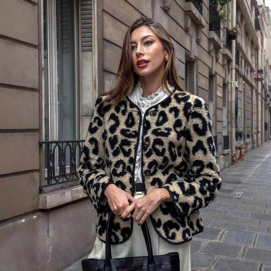Jacke mit Leopardenmuster für Frauen - Narelle