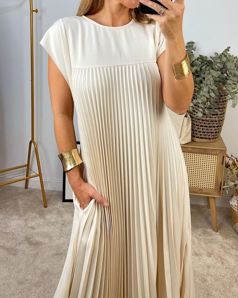 Rachel - Kurzärmeliges Basic-Kleid