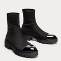 Gummistiefel mit Plateausohle und fester Sohle für Damen - Zyrvek