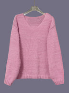 Damen Strickpullover mit V-Ausschnitt - Aderyn