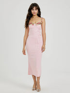 Marina - Mit Blumen besticktes Sommerkleid