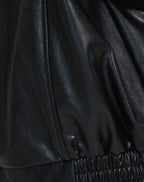 Moderne Lederjacke im Oversize-Schnitt