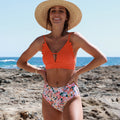 Ocean Chic - Niedliches Bikini-Set mit Blumendruck
