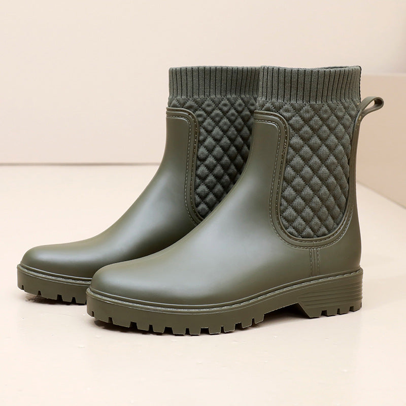 Wasserdichte, rutschfeste Damen-Regenstiefel - Lirena