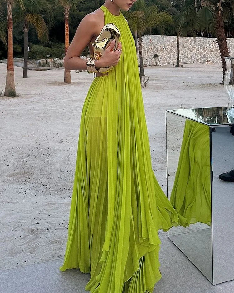 Lina - Ärmelloses Kleid mit offenem Rücken