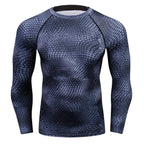 Herren Dry Fit Langarm-Trainings-T-Shirt - Roshfran