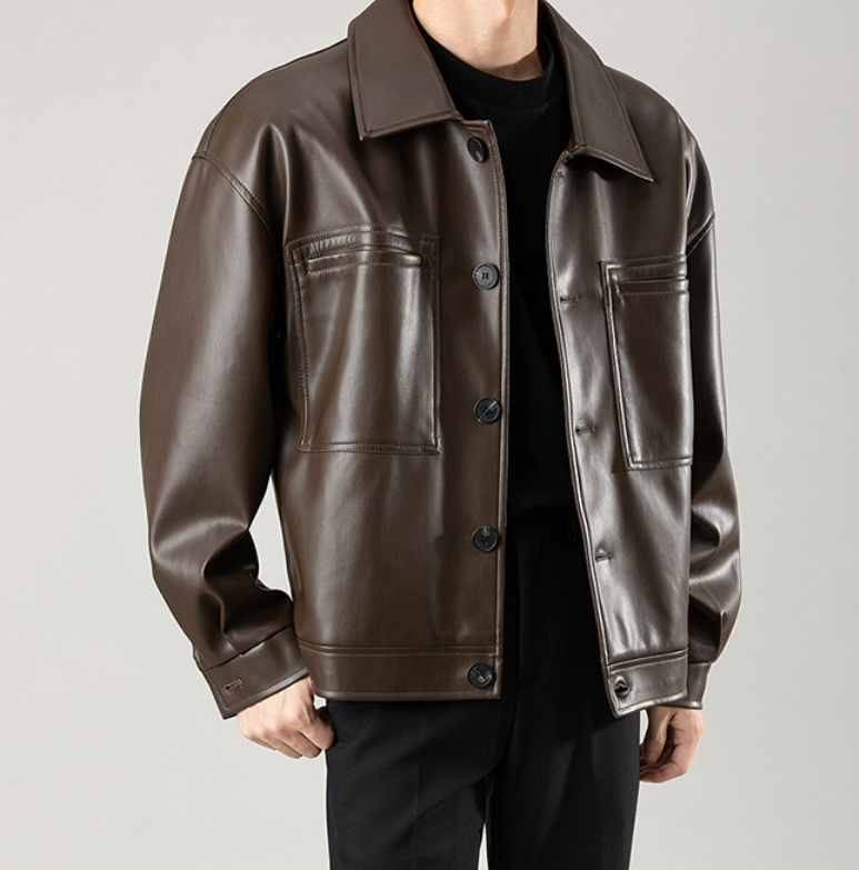 Jacke mit Knopfverschluss und Fronttaschen - Orvex