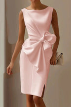 Elegantes Damenkleid mit seitlicher Schleife - Ailbhe