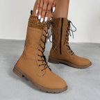 Gepolsterte hohe Damenstiefel - Irina