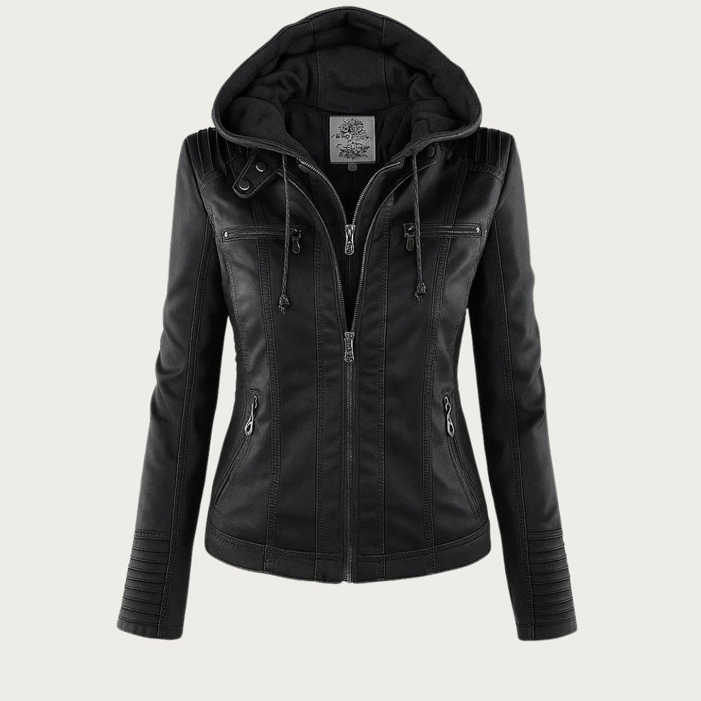 Lederjacke Damen robuste Eleganz mit Hochwertigem Leder für Stilbewusste Frauen und urbanem Look - Monika