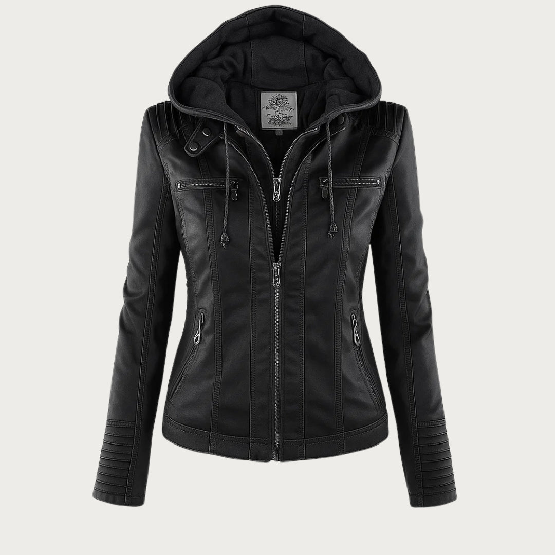 Lederjacke Damen robuste Eleganz mit Hochwertigem Leder für Stilbewusste Frauen und urbanem Look - Monika