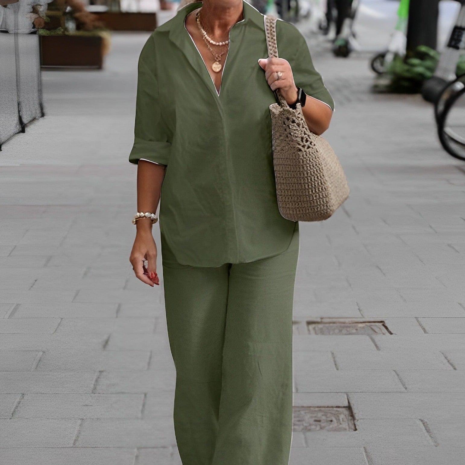 FELICIA - Hemd und Hose aus Baumwolle und Leinen