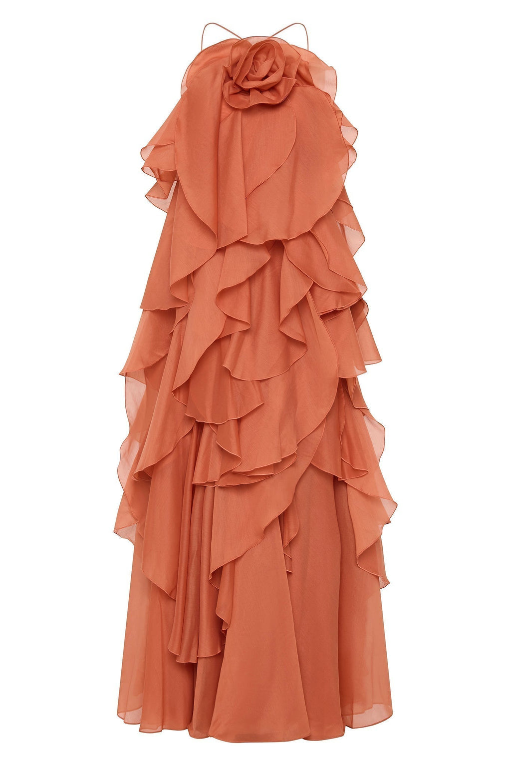 Maxikleid mit Blumenfront für Frauen - Anneliese