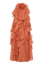 Maxikleid mit Blumenfront für Frauen - Anneliese