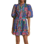 Missisa - Minikleid aus Baumwollmischung mit Gürtel