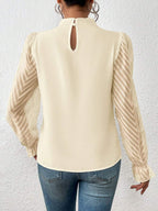 Langarm-Rollkragenbluse für Frauen - Elyra