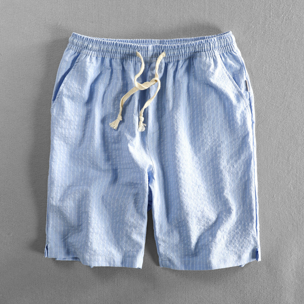 Vertikal gestreifte Herren Shorts mit Kordelzug - Lecce